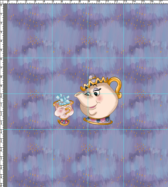 MAGICAL VACATION - ALL STACKED UP - PANELS - THE ROSE - POTTS KID (18X36)