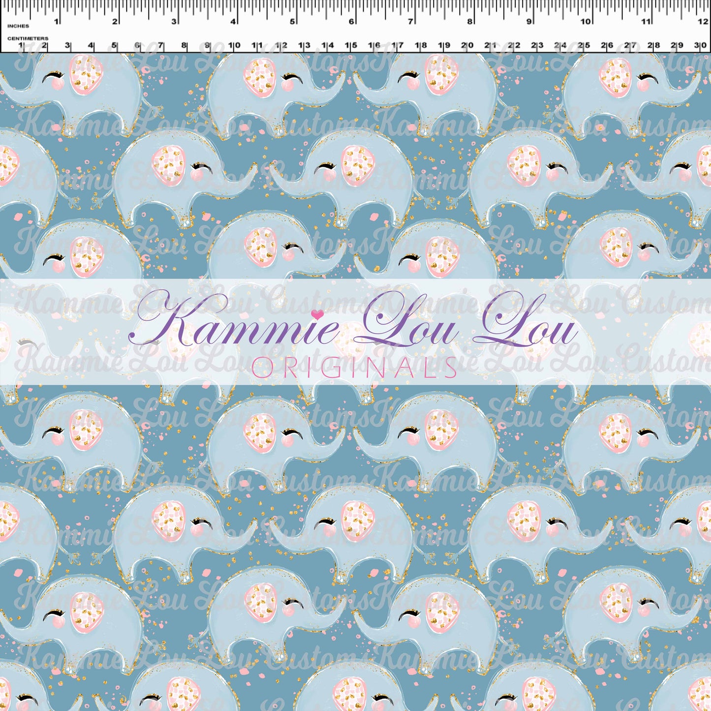 R129 Mom & Me Elephants Blue