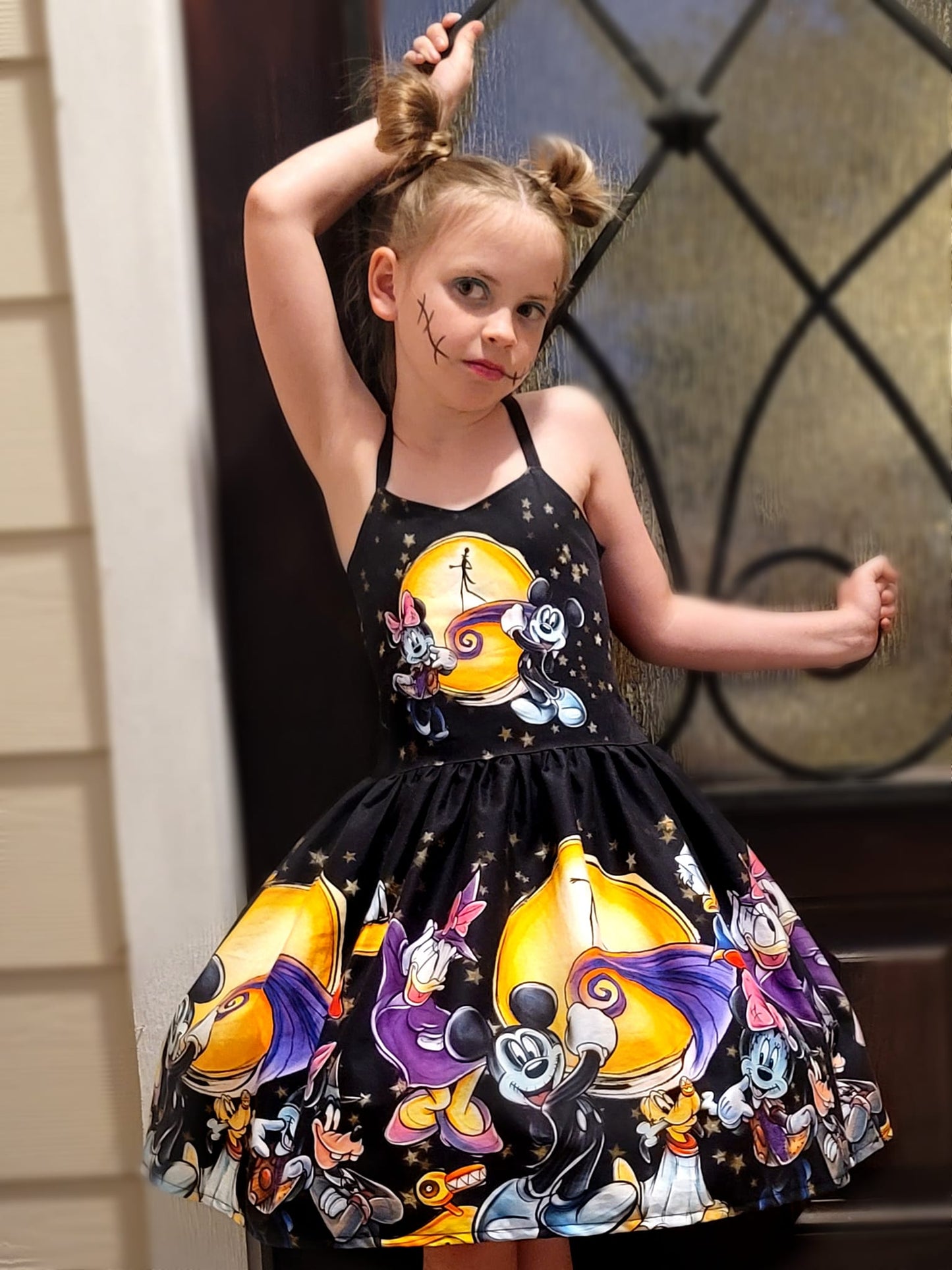 R119 Jack-O-Lantern - Double Border - Black