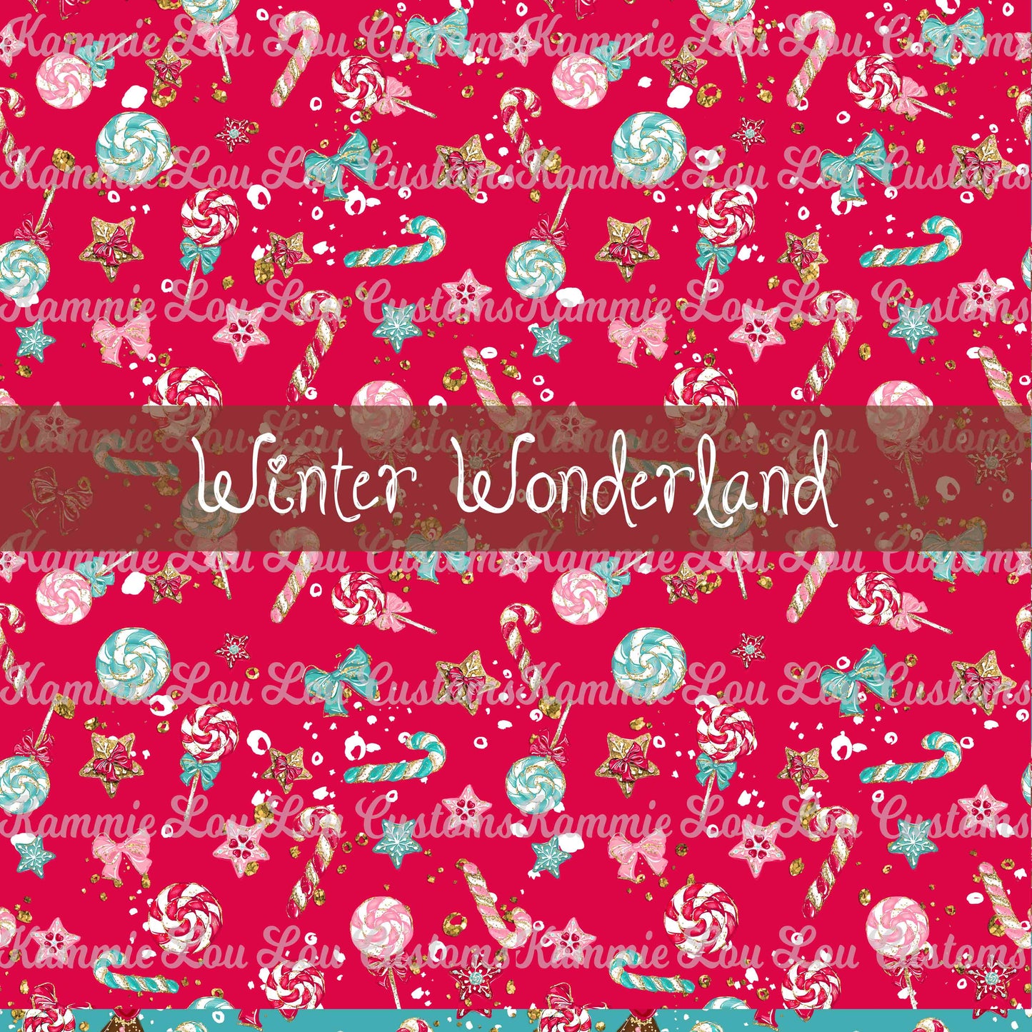 R124 Winter Wonderland - Christmas Sweets - Red