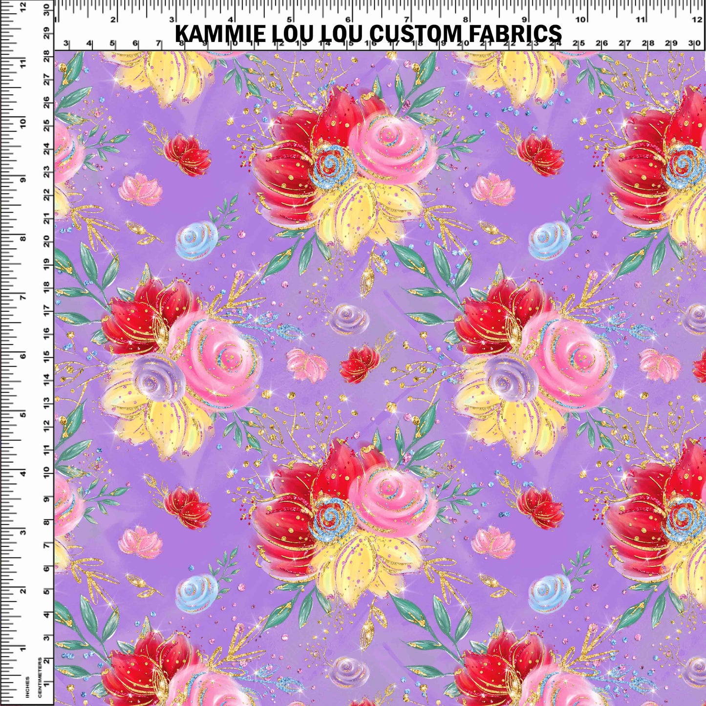 R107 Wonderland Tea Party - Purple Floral