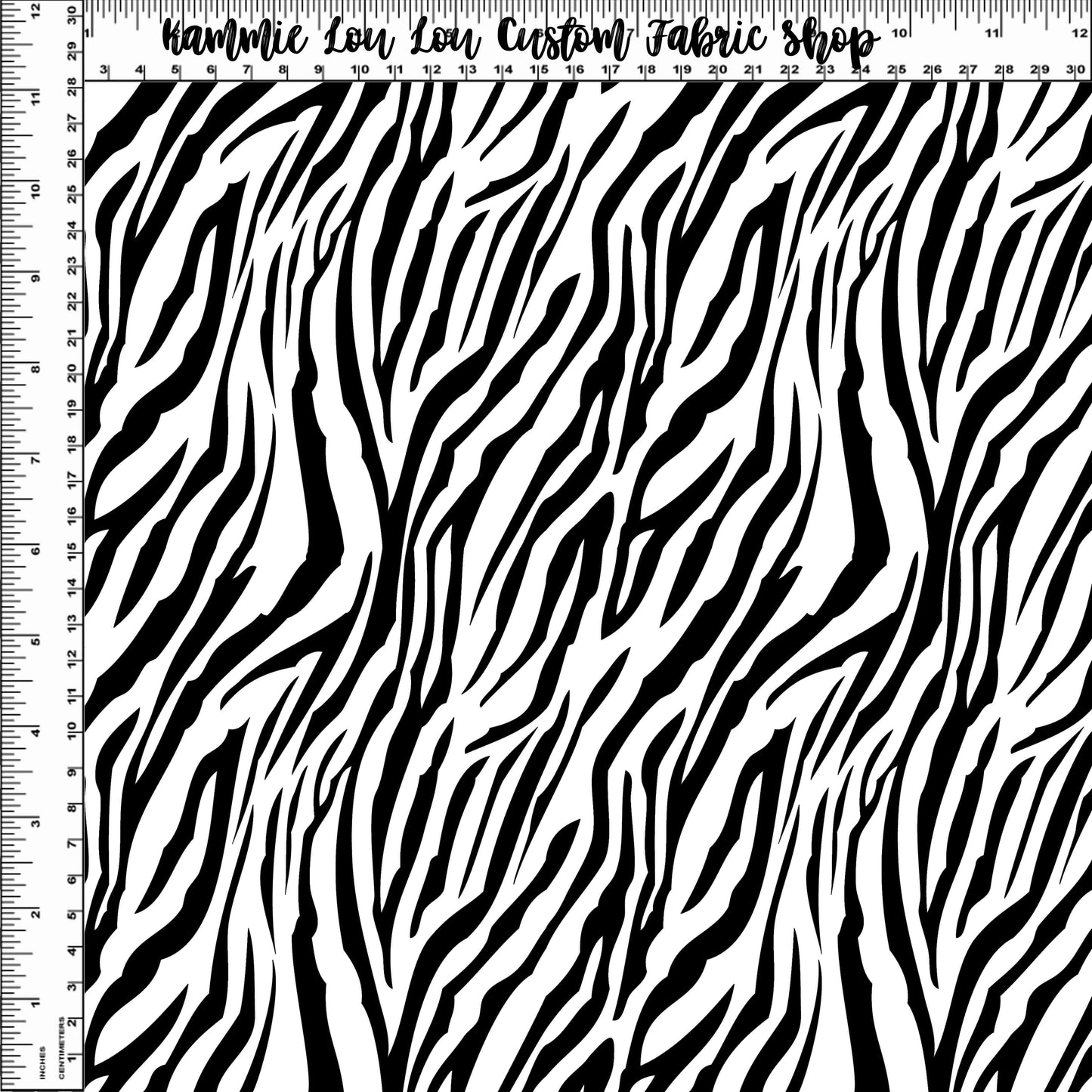 R107 Dare to Be Different - Zebra Stripes Black