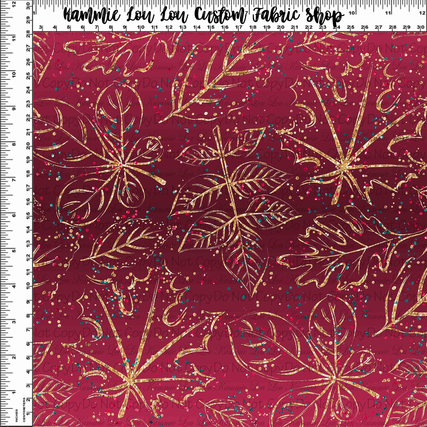 R127 Winter Florals - Red Coordiante