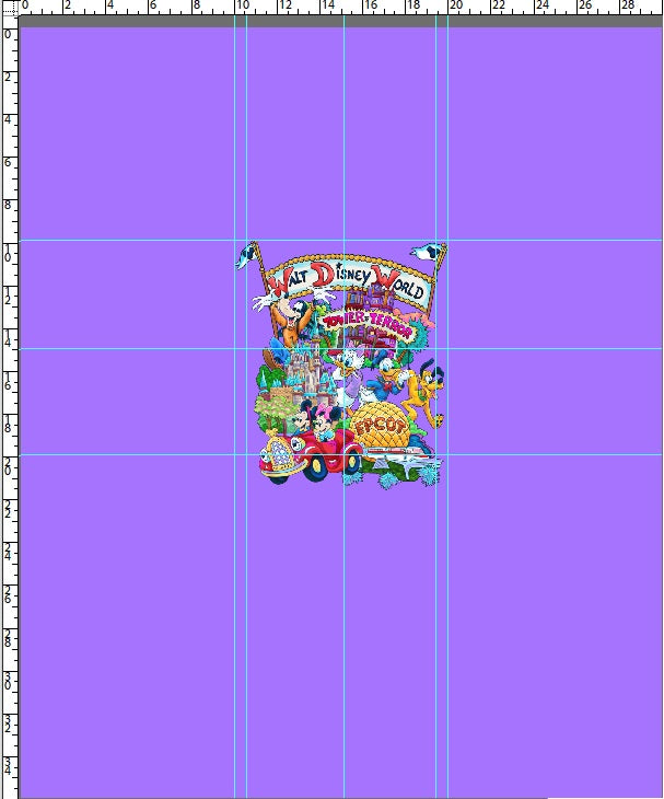 Around Town - Panel - Adult - Purple