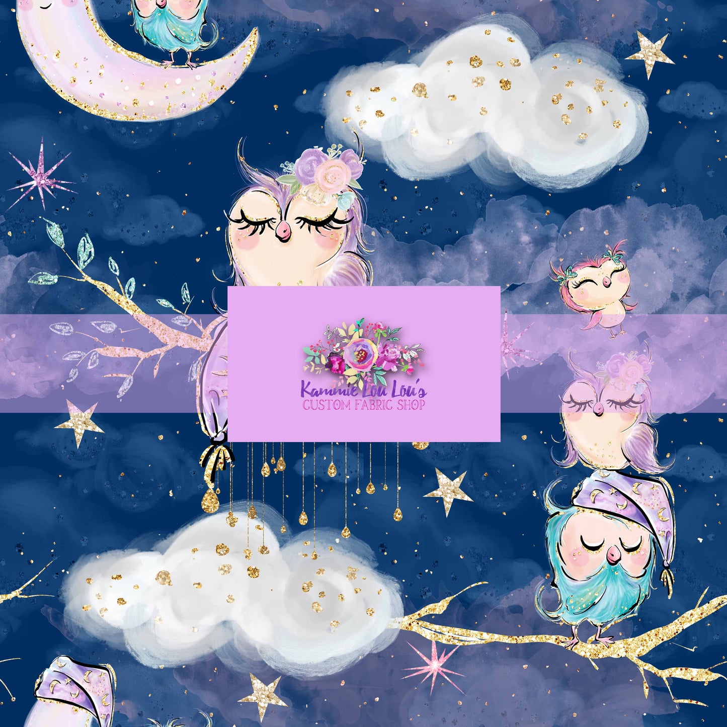 Owl Night Long - Navy Scene