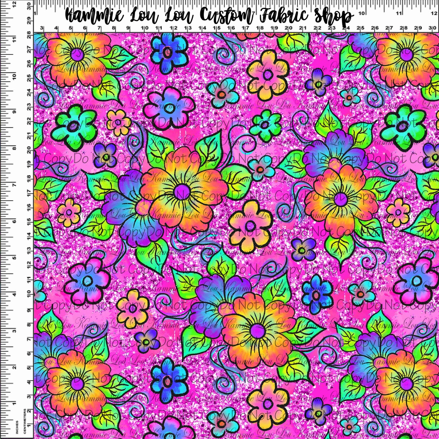 Kissed by a Frog - Floral - PINK - Regular Scale