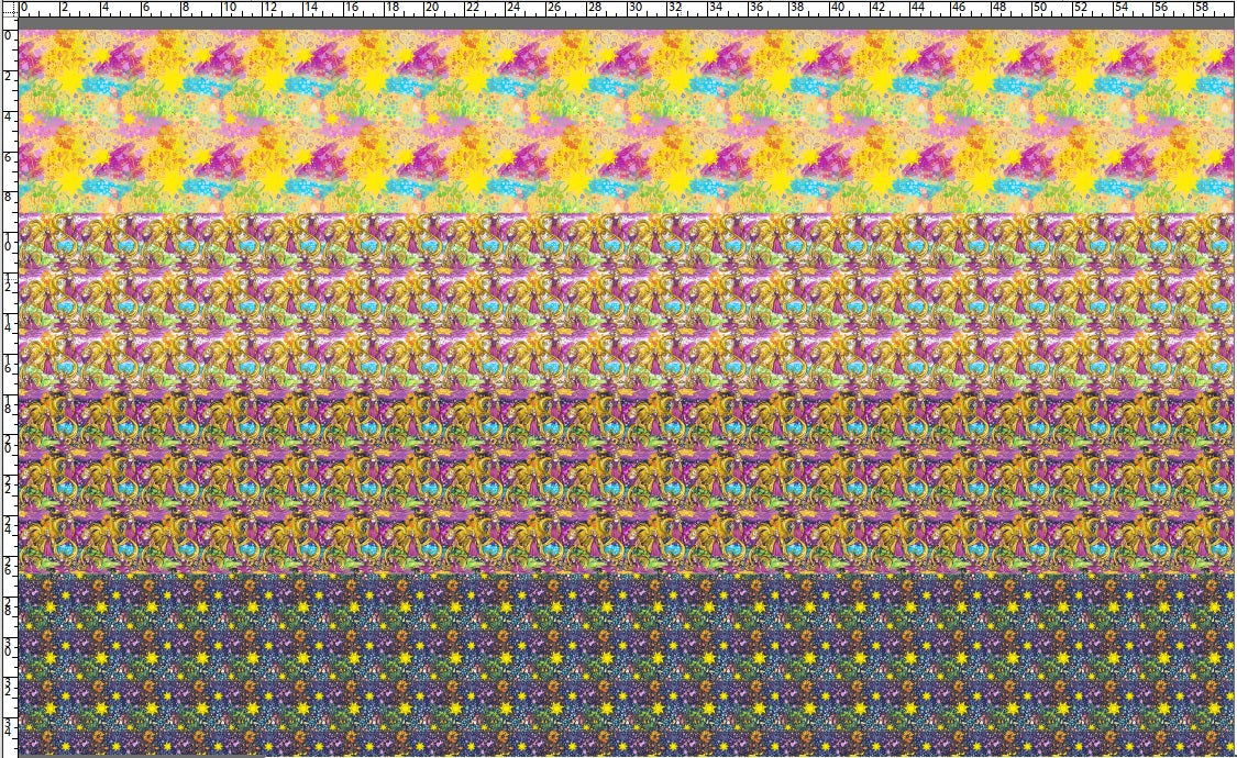 An Artist's Story - Tiny Yard Rapport Panel 58"W x 36"H