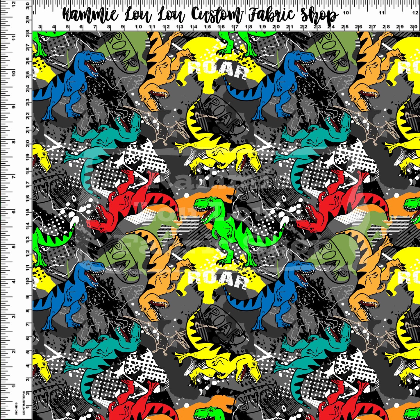 R111 : RAWR! - Graffiti Dino