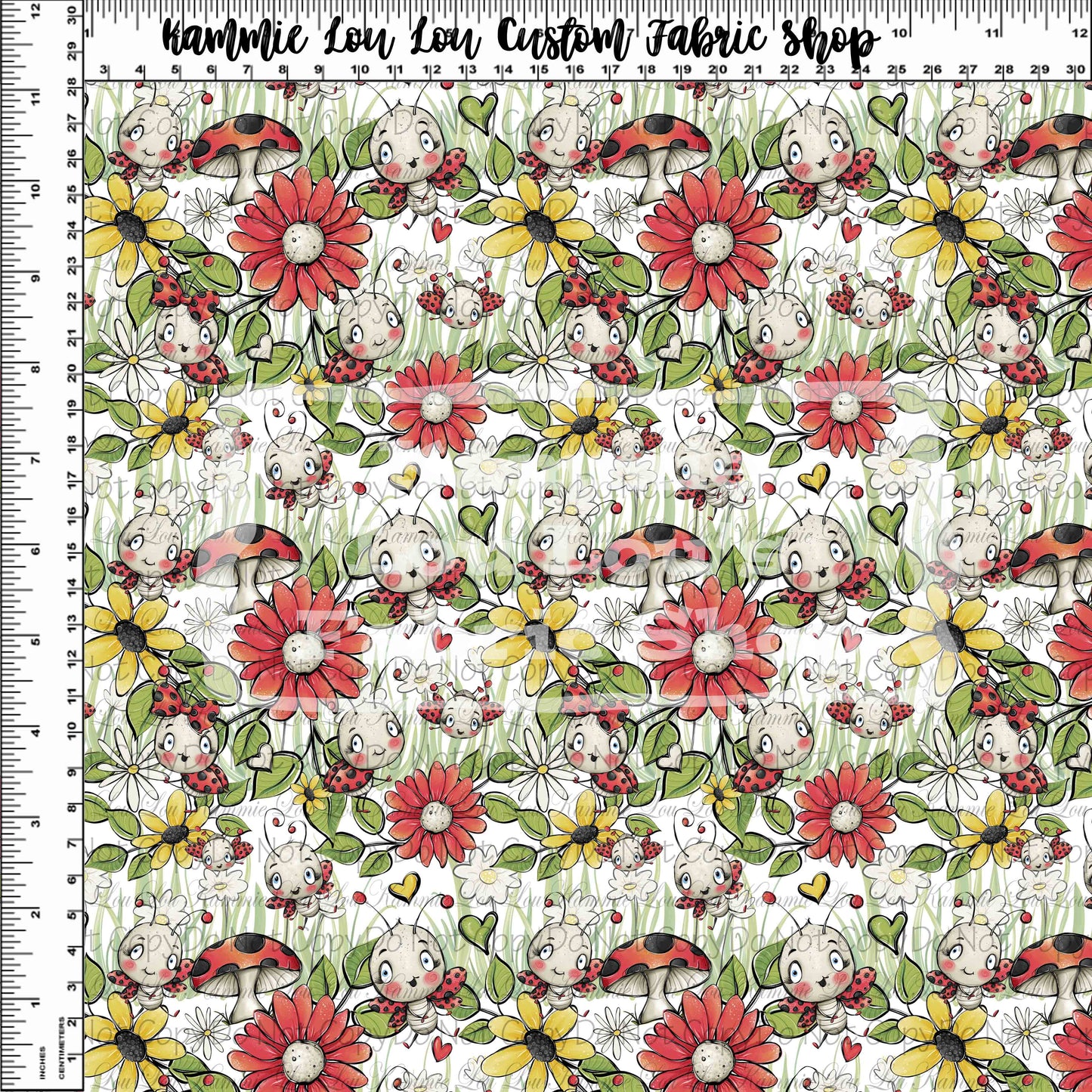 R116 - Little Ladybug - Small Scale - White