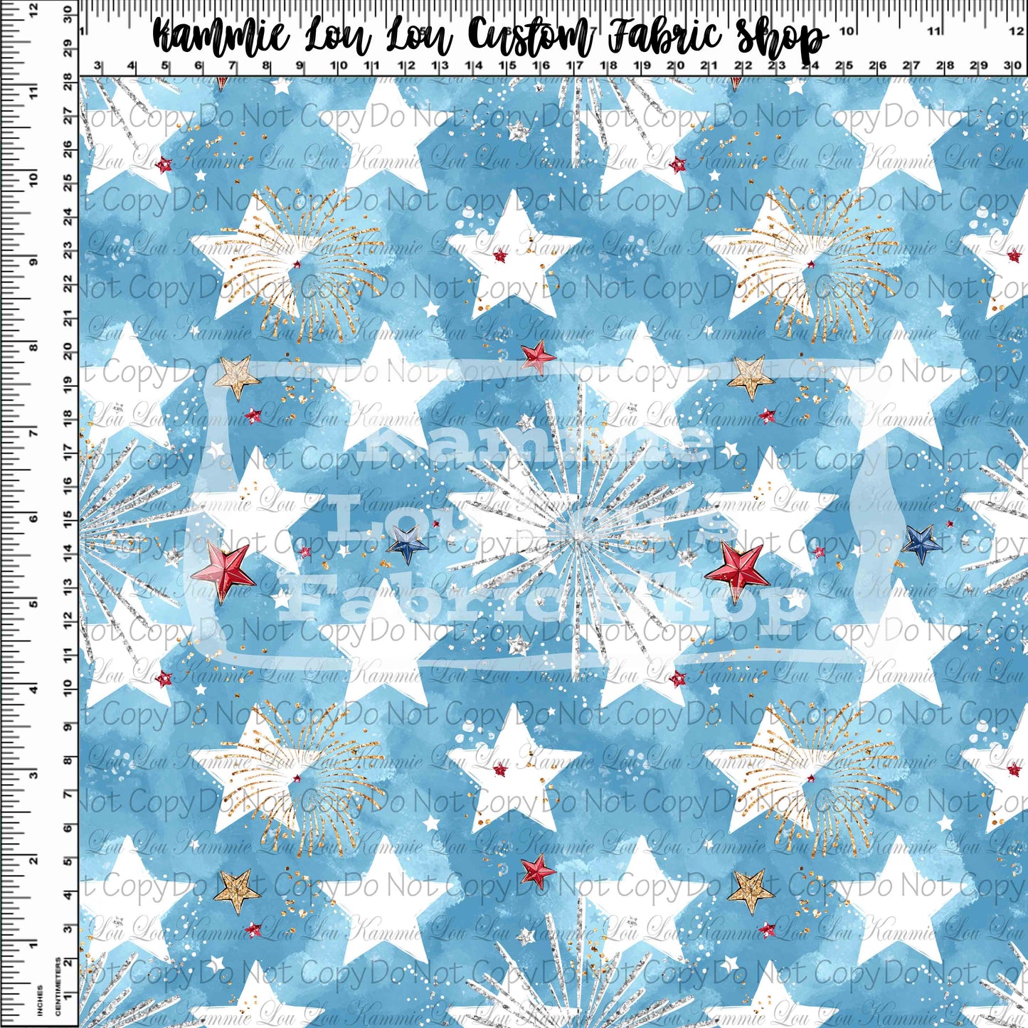 R116 Bless the USA - Main - Light Blue Stars