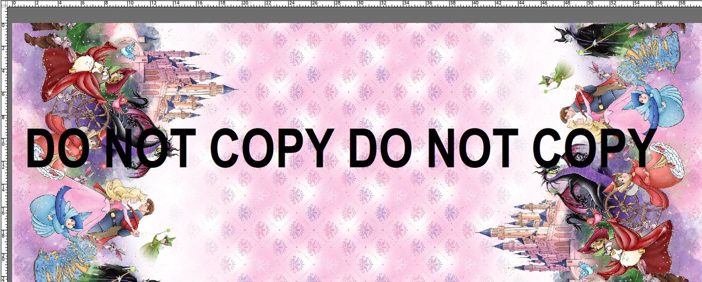 R119 Once Upon a Dream - BEAUTY SIDE - Double Border - Pink