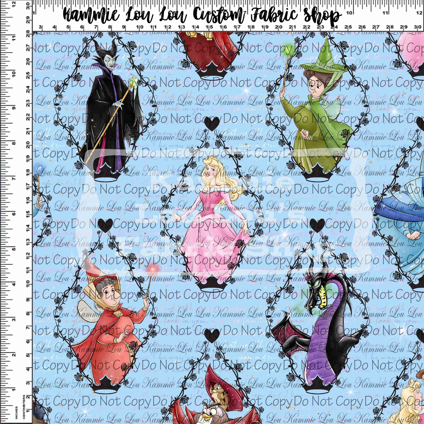 R119 Once Upon a Dream - Beauty Side - Diamond Cameo - Blue