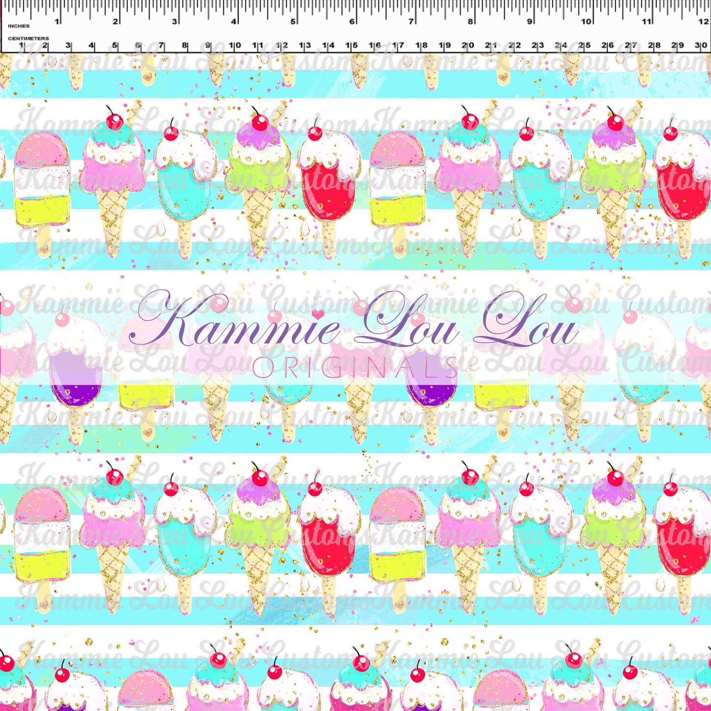 R119 Pool Party - Ice Cream Stripes