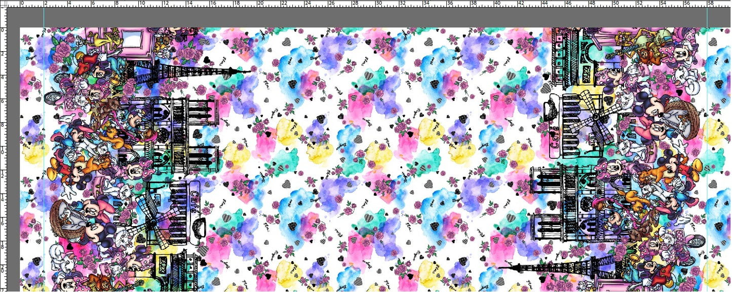 R120 - Ville De L'Amour - Double Border - White