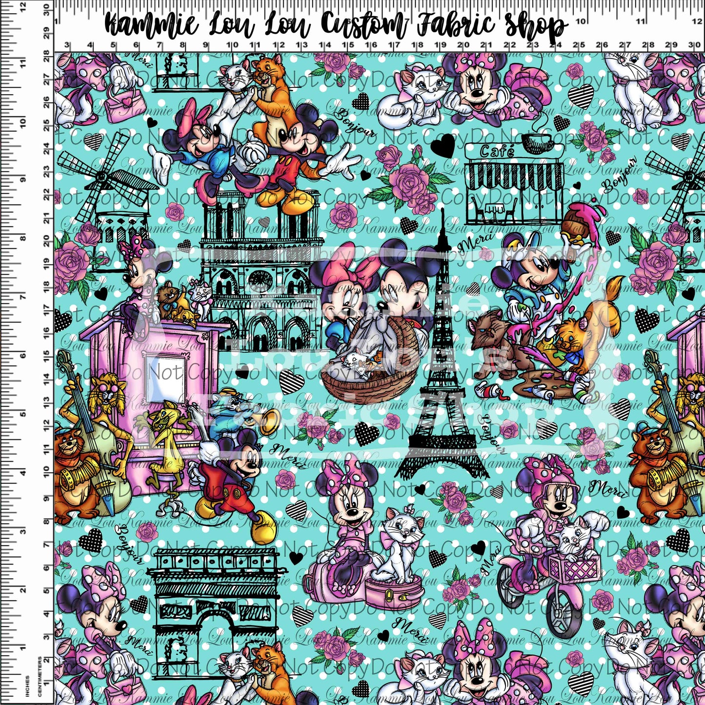 R120 - Ville De L'Amour - Main - Regular Scale- Teal