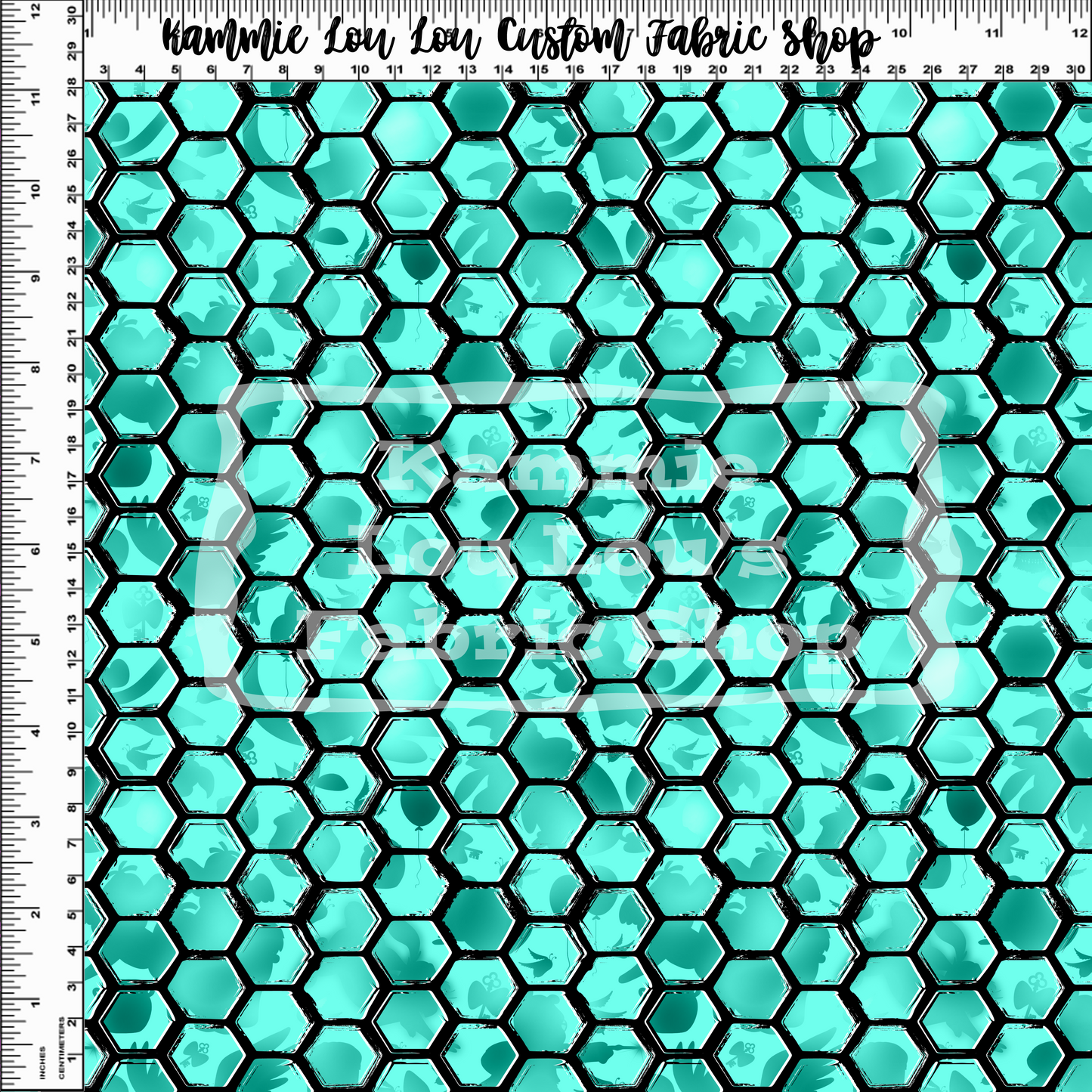 R123 - Pooh Potter - PP TEAL BG