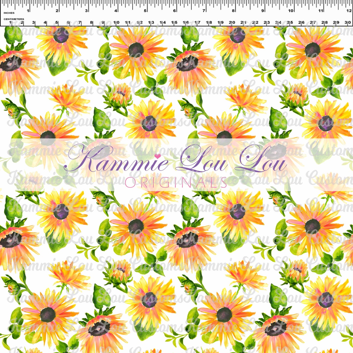 R124 - Wildflowers - Dainty Floral on White