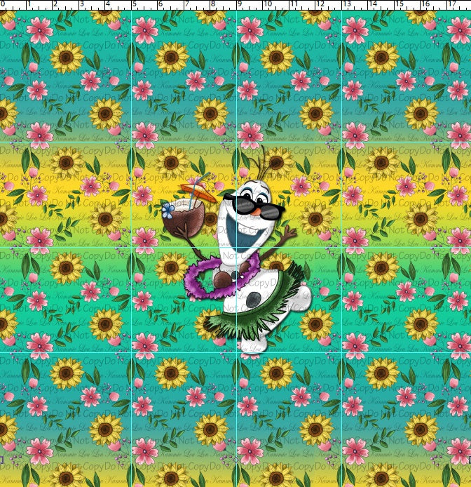 R124 - All Stacked Up - Summer Fever - Snowman Panel - CHILD