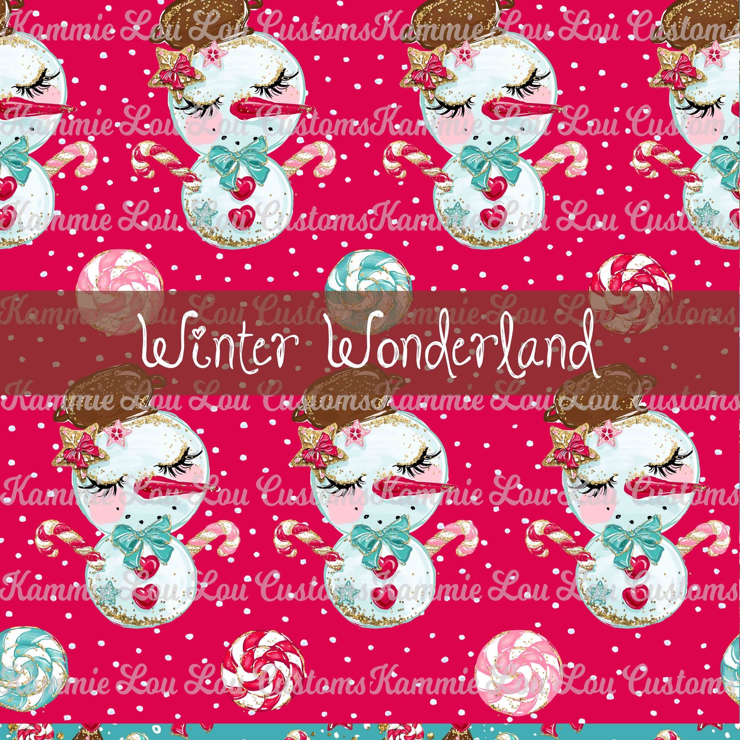 R124 Winter Wonderland - Frosty Red