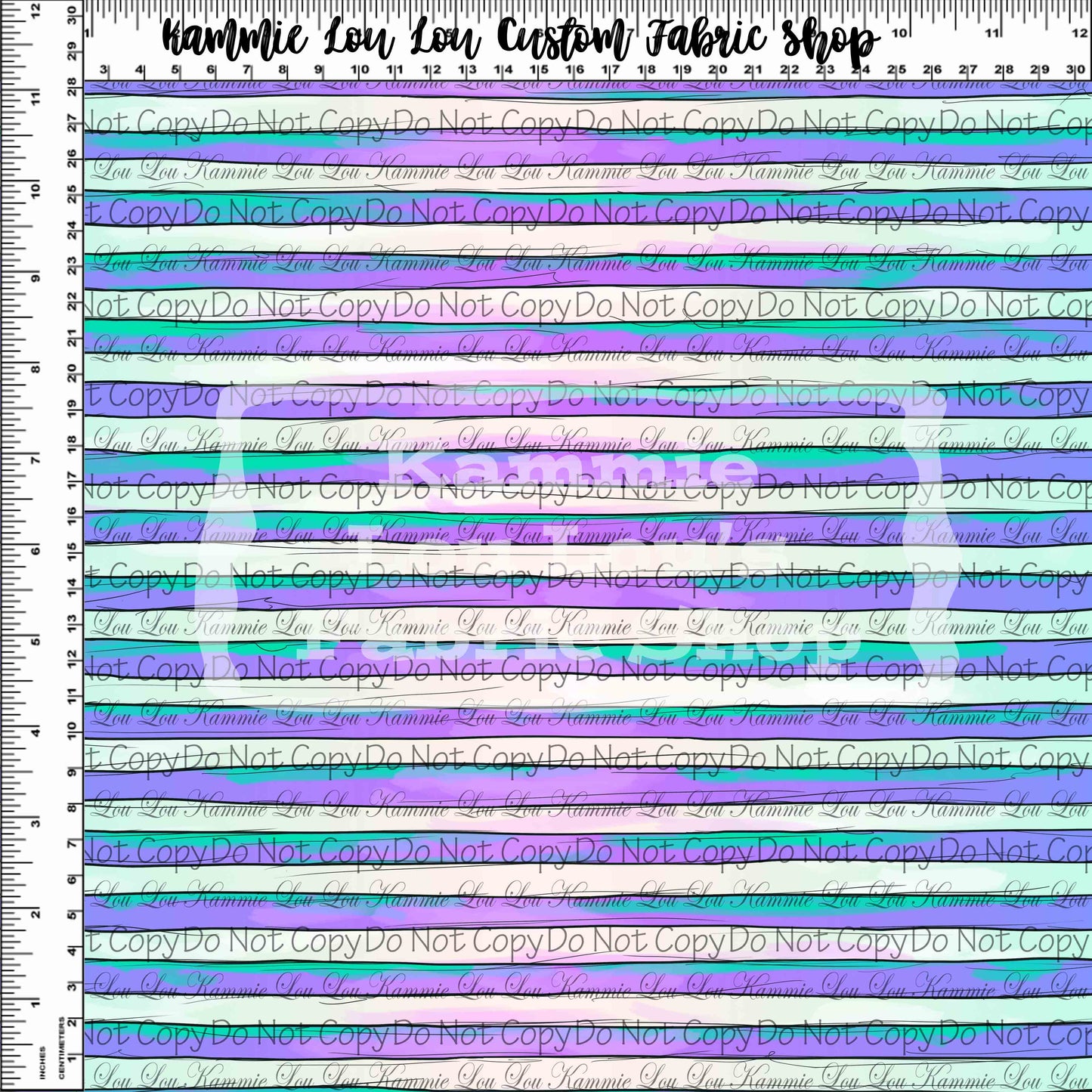 R128 Hook & The Gator - Stripes - Teals