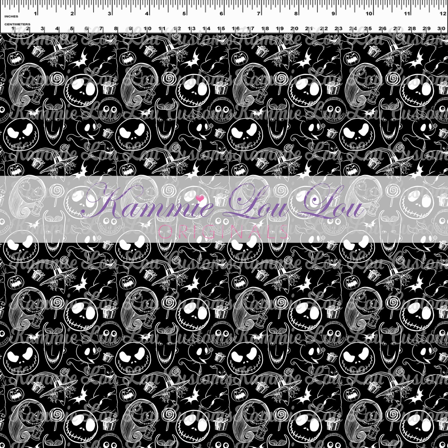 R107 Pumpkin King II - Monochrome Toss - Black