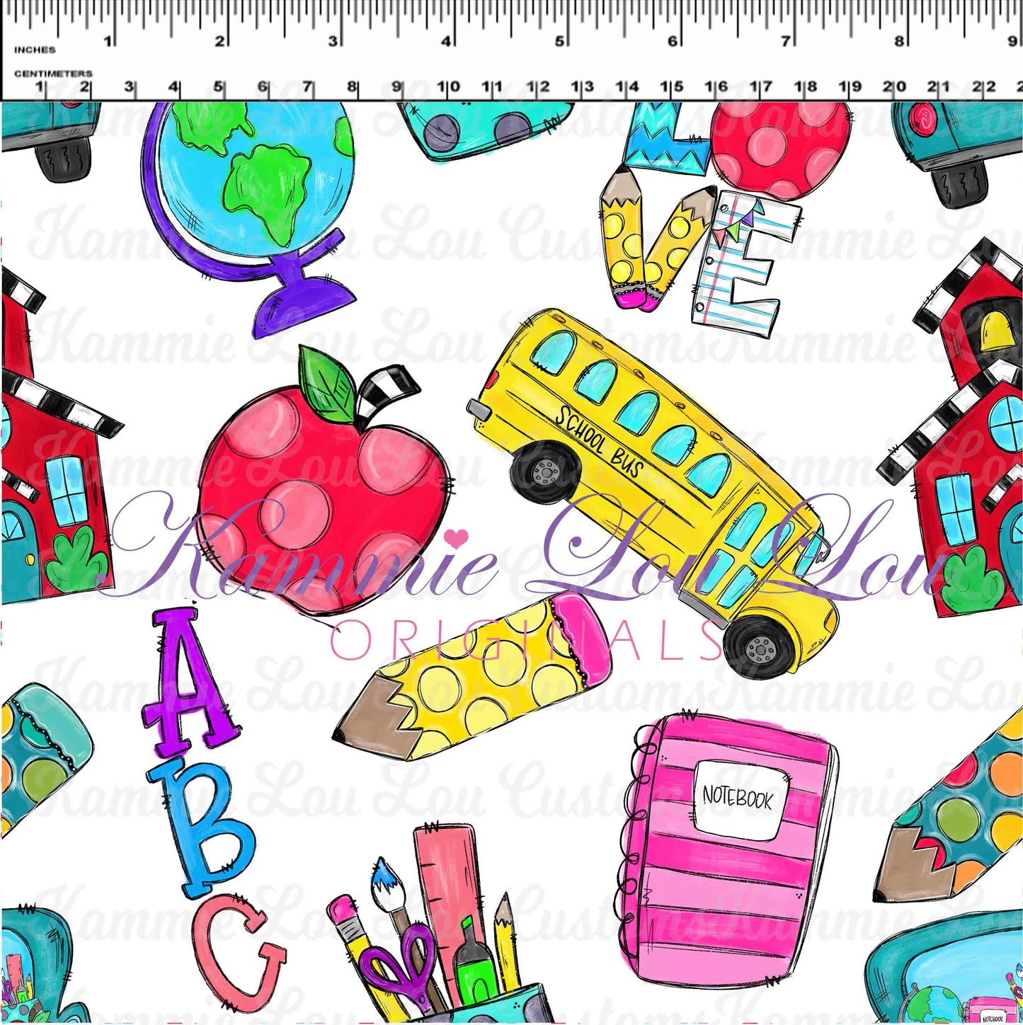 R117 : School Days - Blackboard Collection - Main Toss White