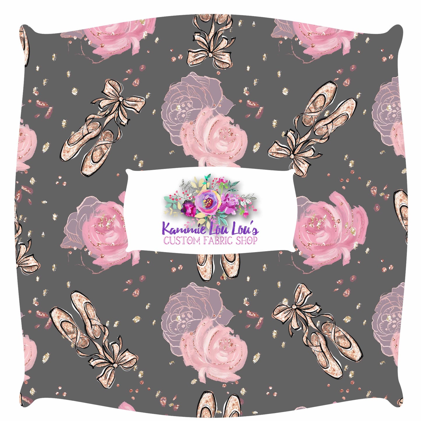 Round 108 Tiny Dancer - Ballet Roses grey