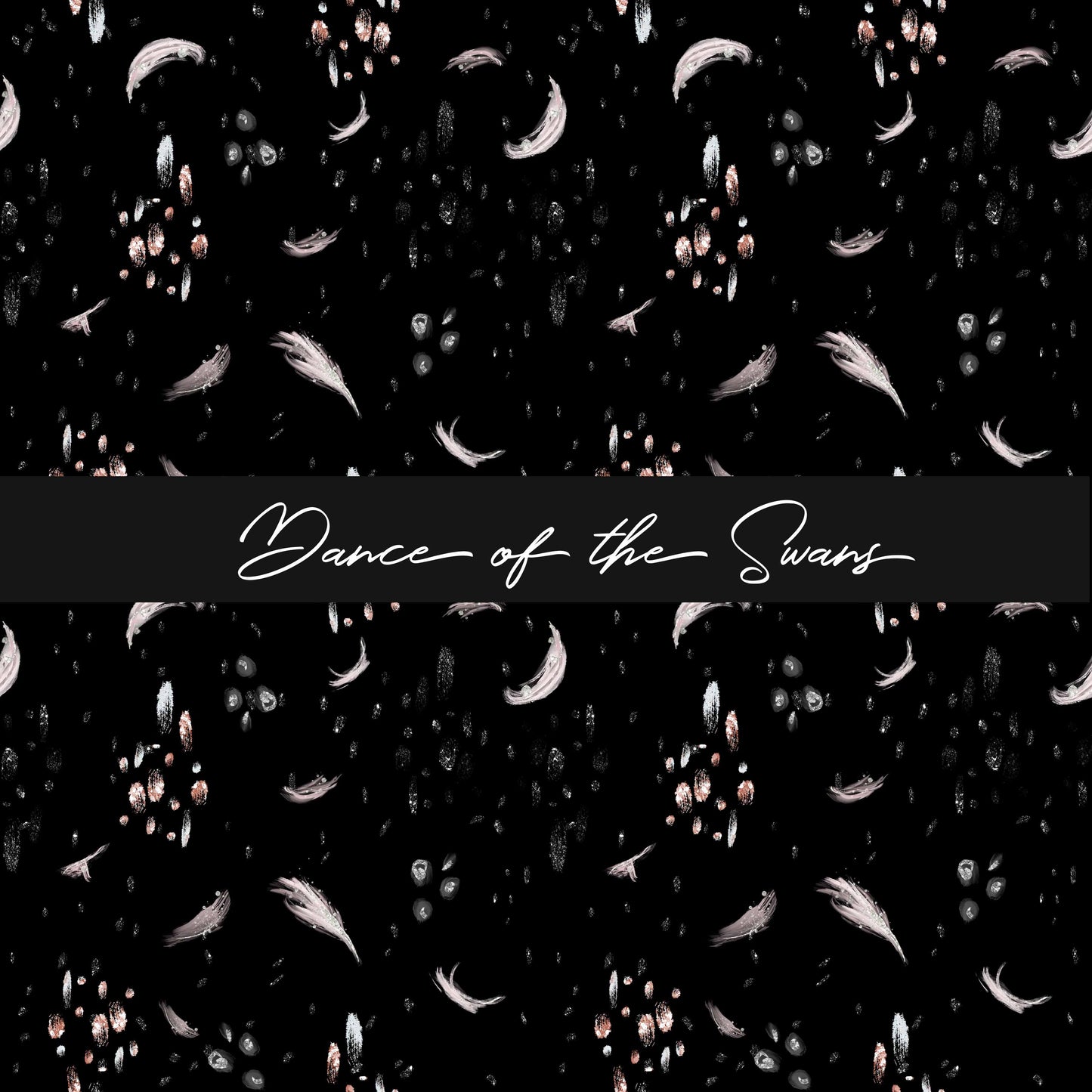 Round 108 Tiny Dancer - Feathers on black