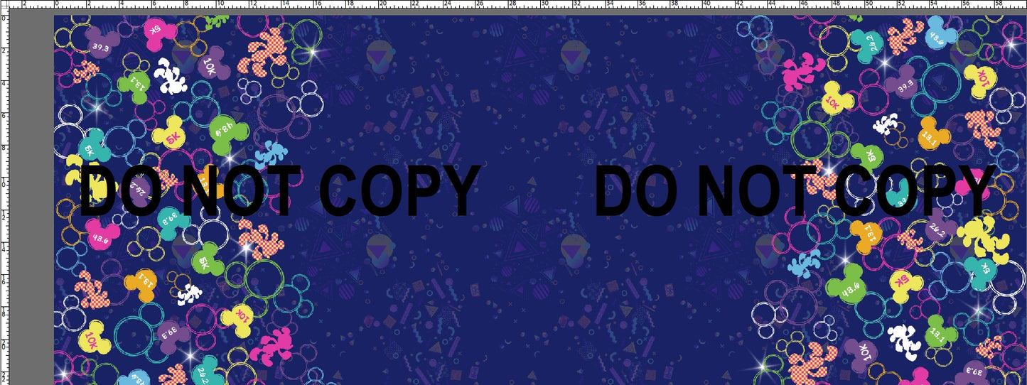 Special Pre-order Run for the Castle - Marathon - Cheers to 30 Years - Double Border - Silhouettes - Blue