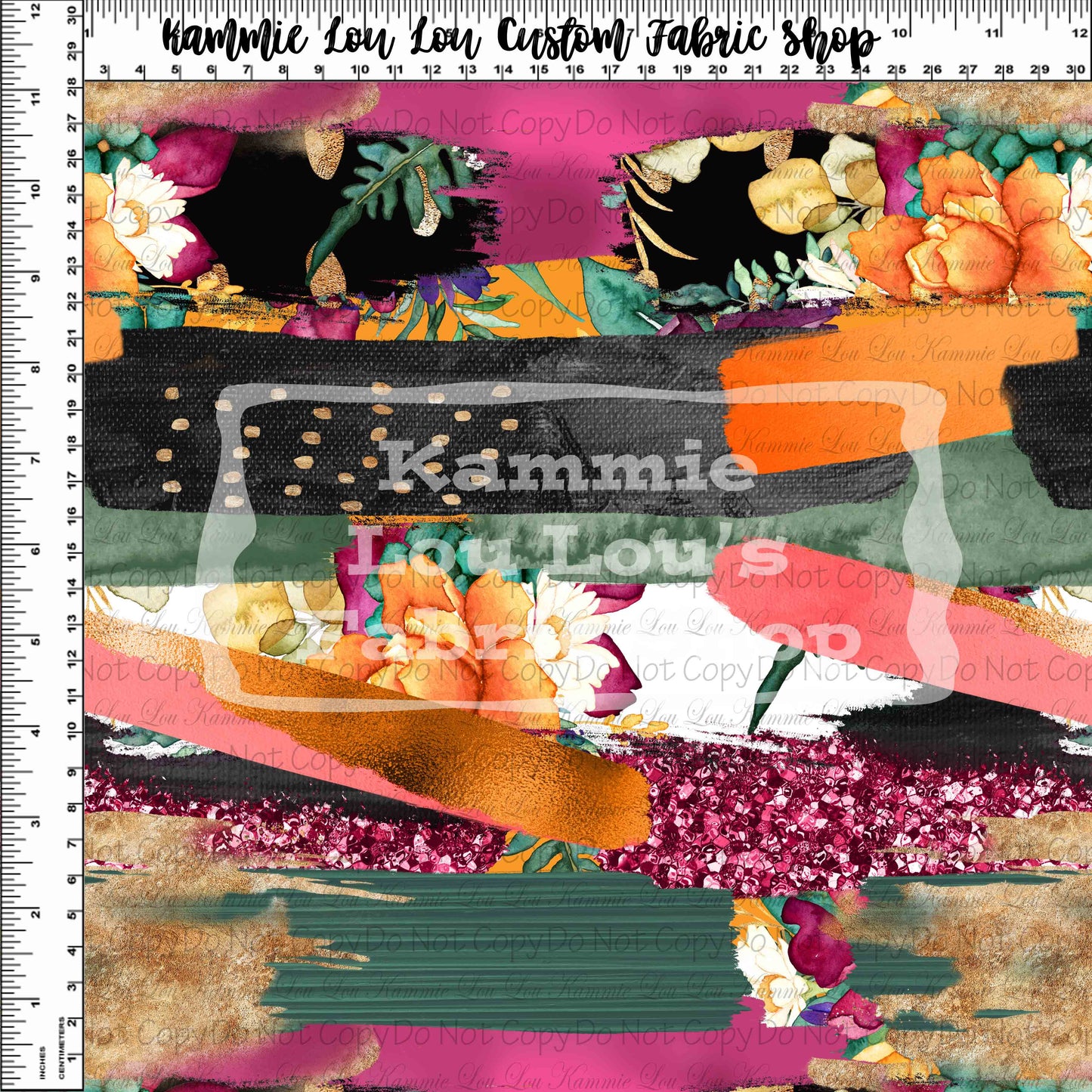 R127 Winter Florals - Brushstrokes