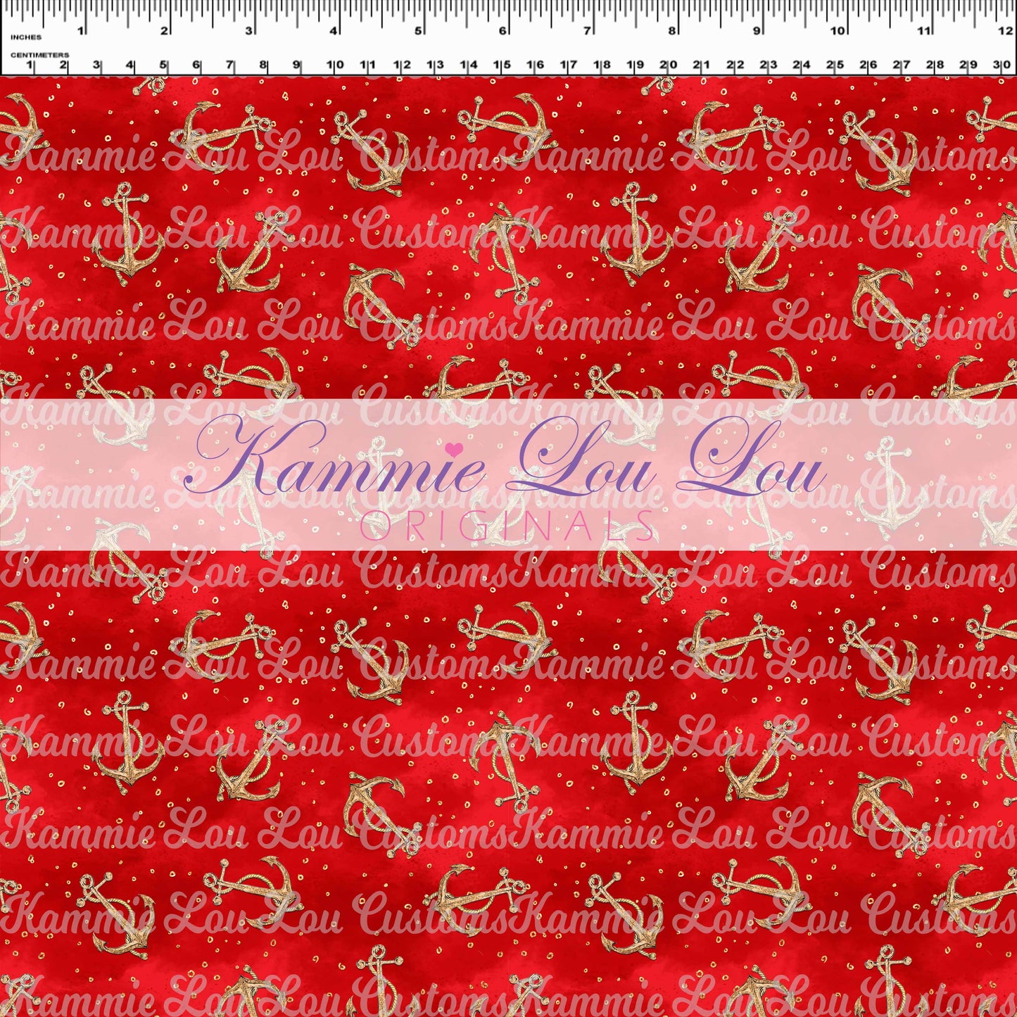 R118 Sail the Magic Seas - Anchors Coordinating Fabric