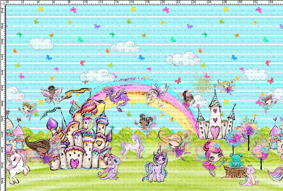 Fairyland - Double Border - Light Aqua