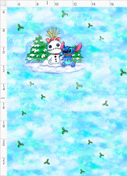 626 Christmas - Panel - snowman - child