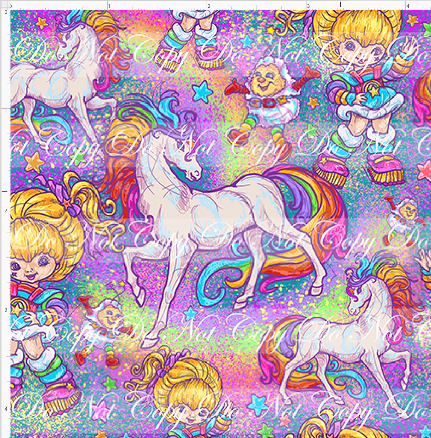 80's throwback - Rainbow Unicorn - Main - Small Scale