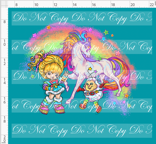 80's throwback - Rainbow Unicorn - Panel - Adult
