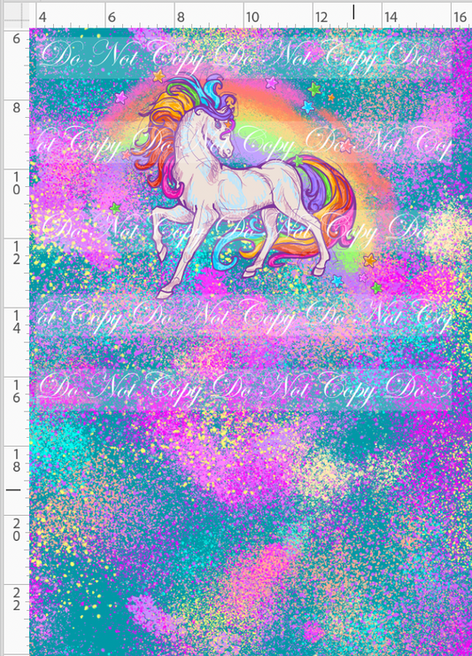 80's throwback - Rainbow Unicorn - Unicorn Panel