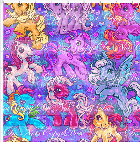 80s throwback - Ponies - Main - Blue - Regular Scale
