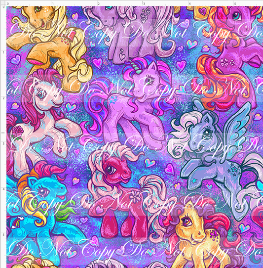 80s throwback - Ponies - Main - Blue - Small Scale