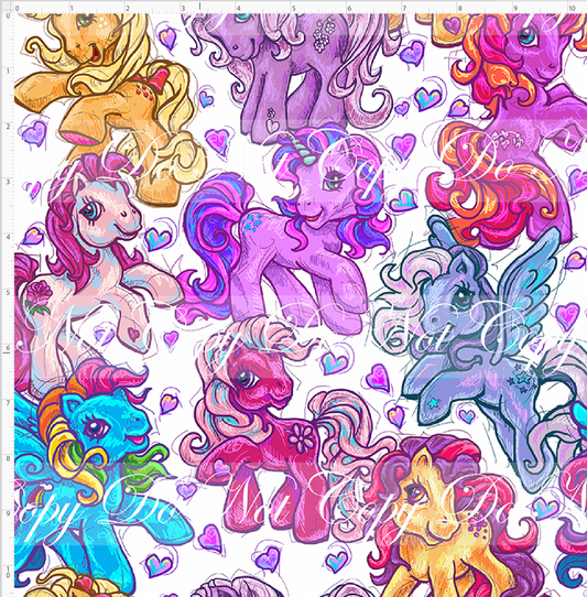 80s throwback - Ponies - Main - White - Large Scale