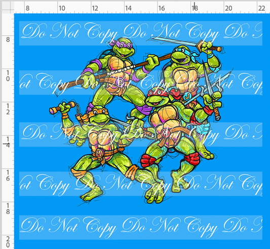 80s throwback - Turtles - Panel - adult