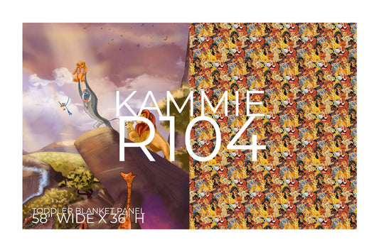 A King is Born - Childrens Blanket Panel 58W x 36H