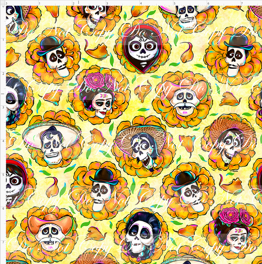 ALways Remembered - Flower faces - yellow - small scale