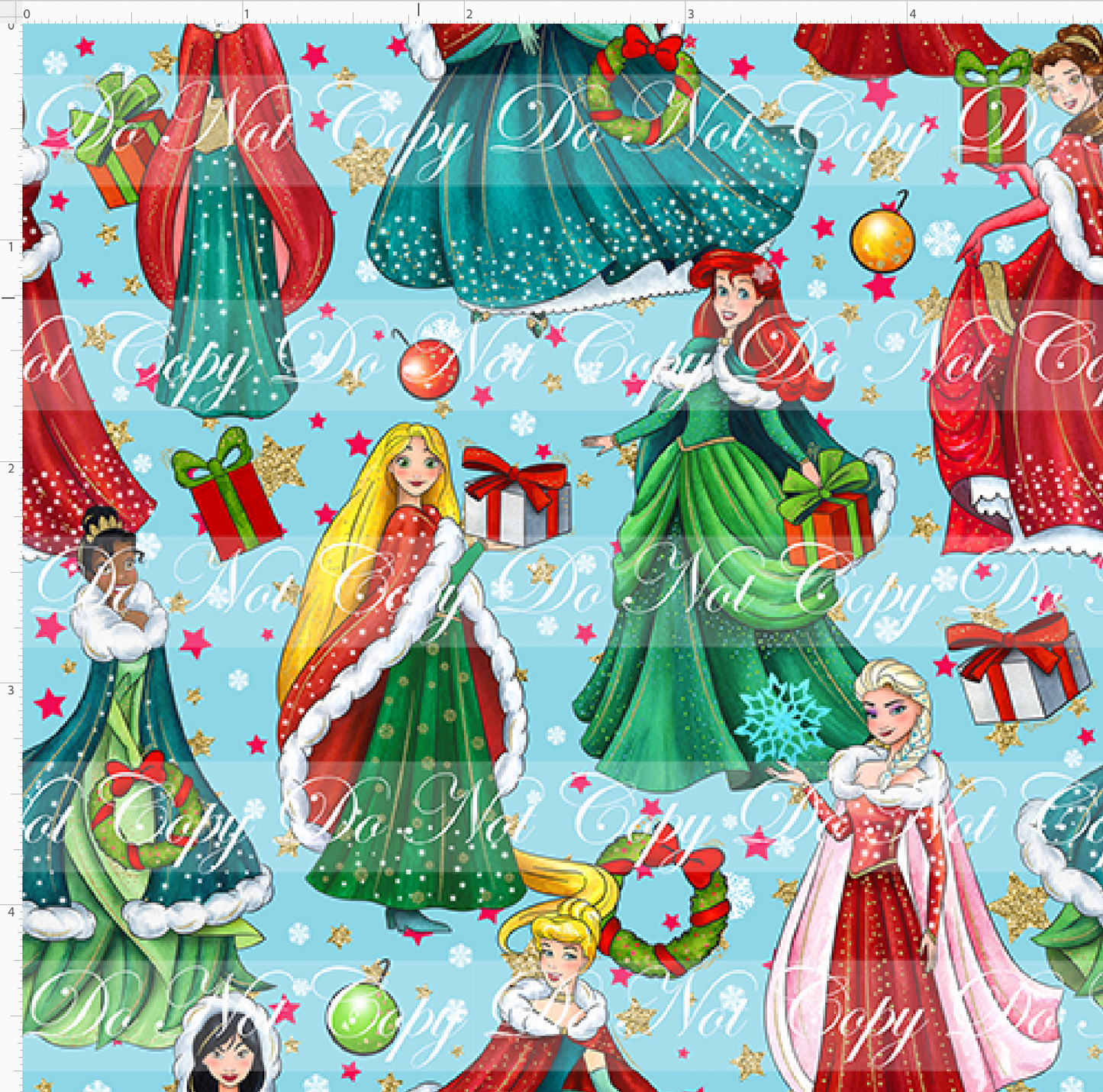 A Very Princess Christmas - Main - Blue - Small Scale