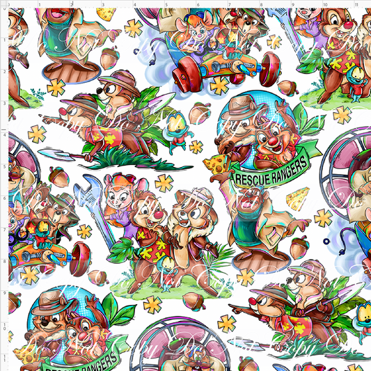 Acorn Adventures - Main - Regular Scale - White