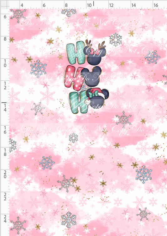 Advent Christmas Collection - panel - pink - hoho - child