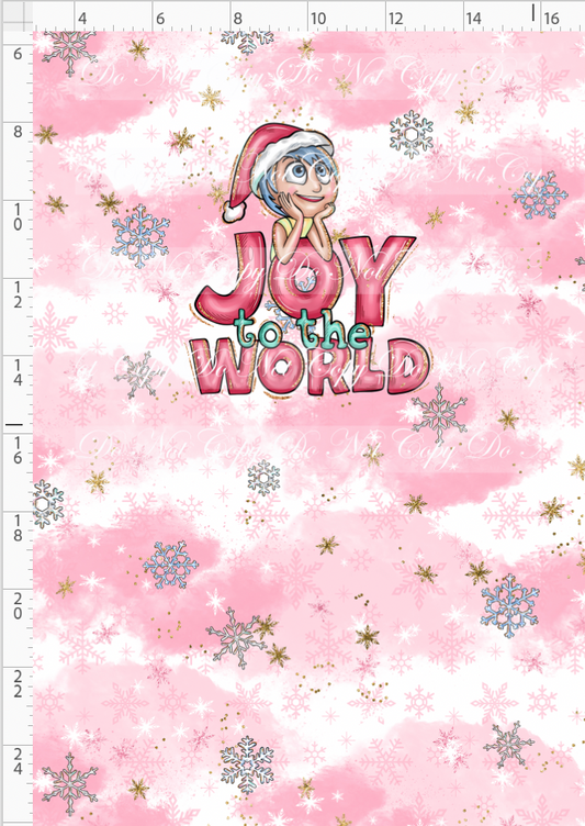 Advent Christmas Collection - panel - pink - joy - child
