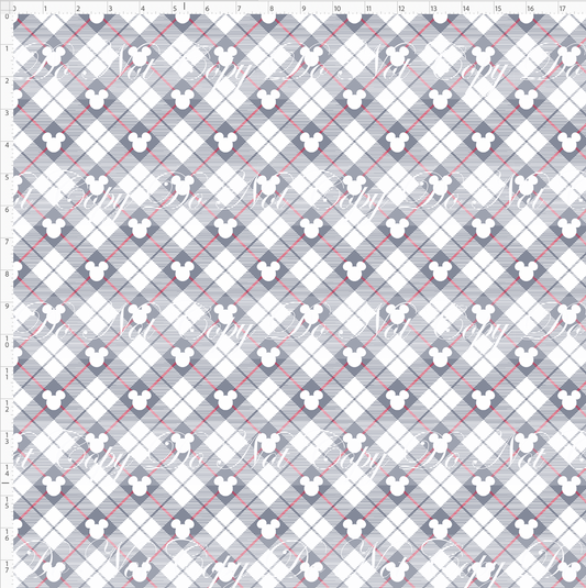 Advent Christmas Collection - plaid - regular scale
