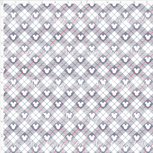 Advent Christmas Collection - plaid - small scale
