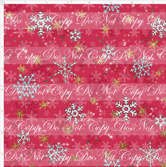 Advent Christmas Collection - red snowflake - small scale