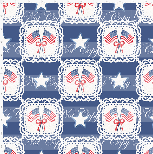 American Heritage - Flags and Stars - Regular scale